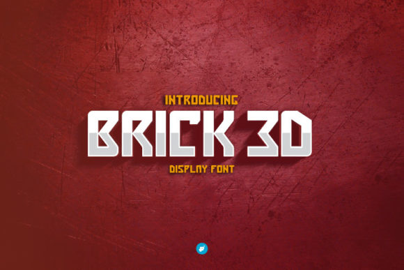 Brick 3D: A Bold and Casual Display Font for Powerful Design Statements