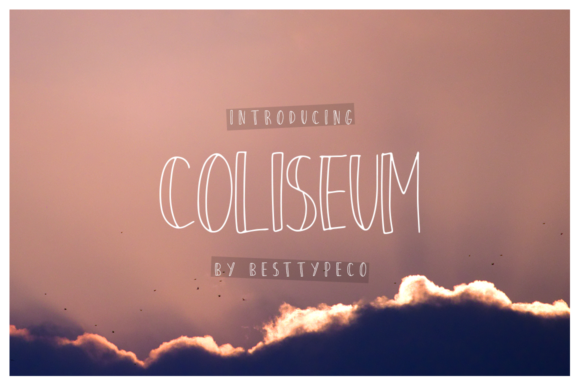 Coliseum Font Adds Joy to Design