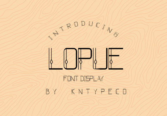 Discover Lopue: A Timeless Display Font with Modern Flair