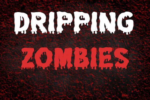 Dripping Zombie: The Bold Display Font for Unforgettable Halloween Designs