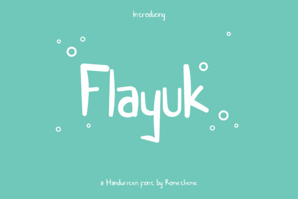 Flayuk: A Simple and Neat Lettered Display Font for Creative Expression