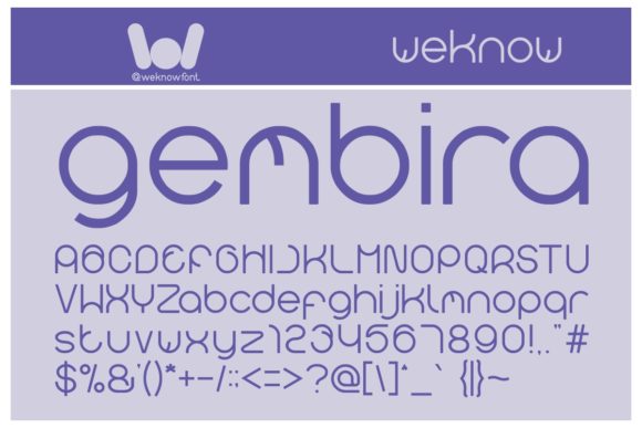 Gembira: A Round Lettered Font That Elevates Typography with Minimalist Elegance