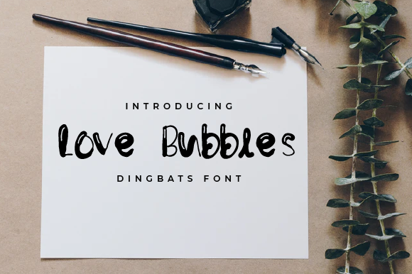 Love Bubbles Font: A Simple Yet Versatile Design Tool