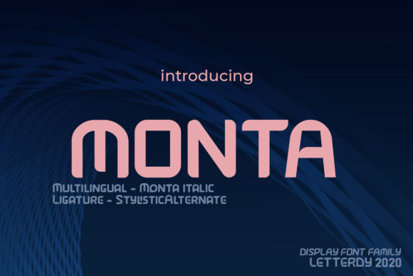 Monta: A Minimalist and Futuristic Font for Modern Creativity