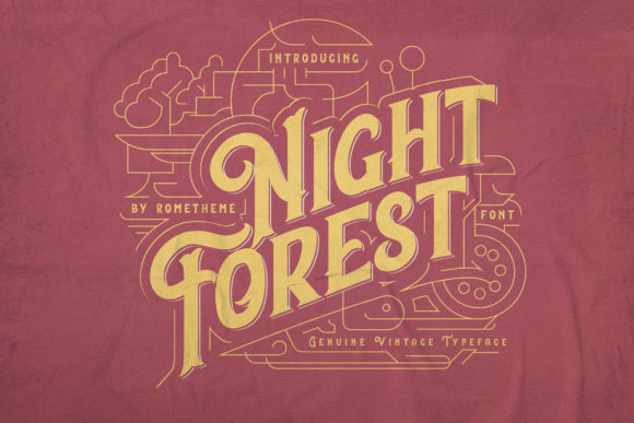 Night Forest: A Vintage Font That Adds Character to Your Designs