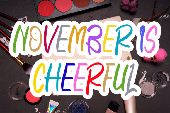 November Is Cheerful: A Playful Font for Creative Expression