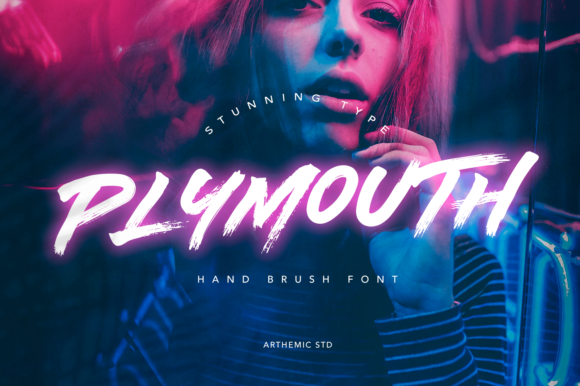 Plymouth: A Brushed Display Font That Elevates Your Design