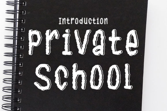 Private School Font: A Bold Statement in Modern Typography