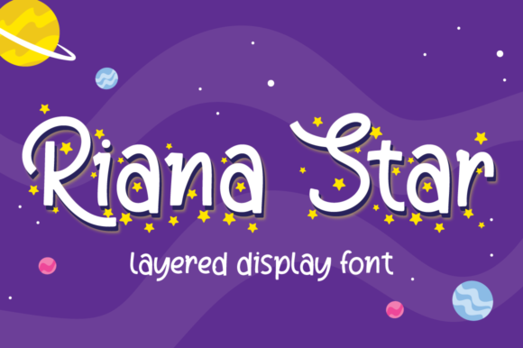 Riana Star: A Cursive Handwritten Font for Educational and Kids Products