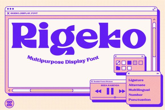 Rigeko: A Bold Font That Speaks Volumes