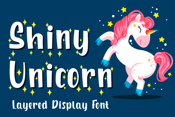 Shiny Unicorn: A Fun and Friendly Display Font for Modern Creativity