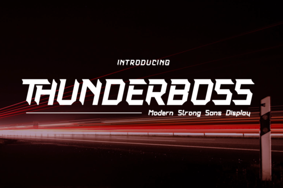 Thunderboss: A Modern Display Font That Elevates Visual Creativity