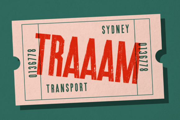 Traaam: A Bold Font for Impactful Design