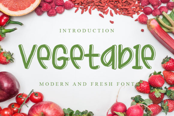 Vegetable: A Neat and Fresh Display Font That Stands Out